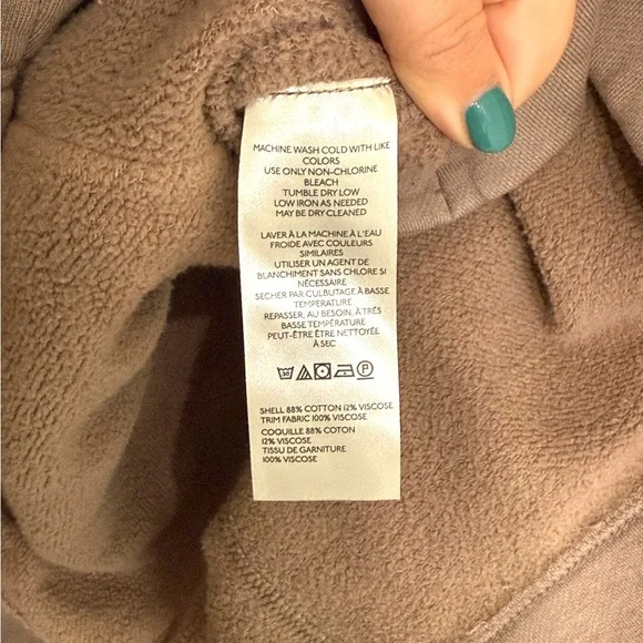 Free People Jacket Alexa Sweatshirt Size XL - Picture 13 of 13